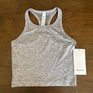 Lululemon Swiftly Tech Racerback Tank 2.0 Race Slate White SZ 6 SLTE LW1FAPS